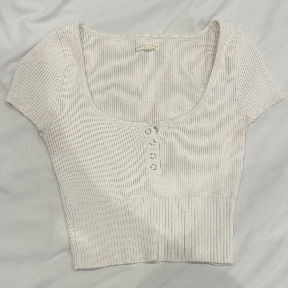 3/$20 LA hearts ribbed top